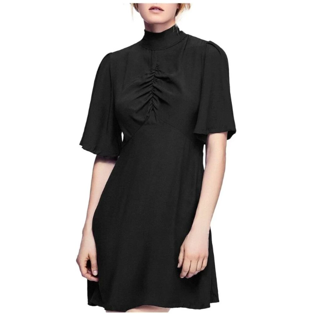 Discontinued Free People "Be My Baby" Black Mini Dress